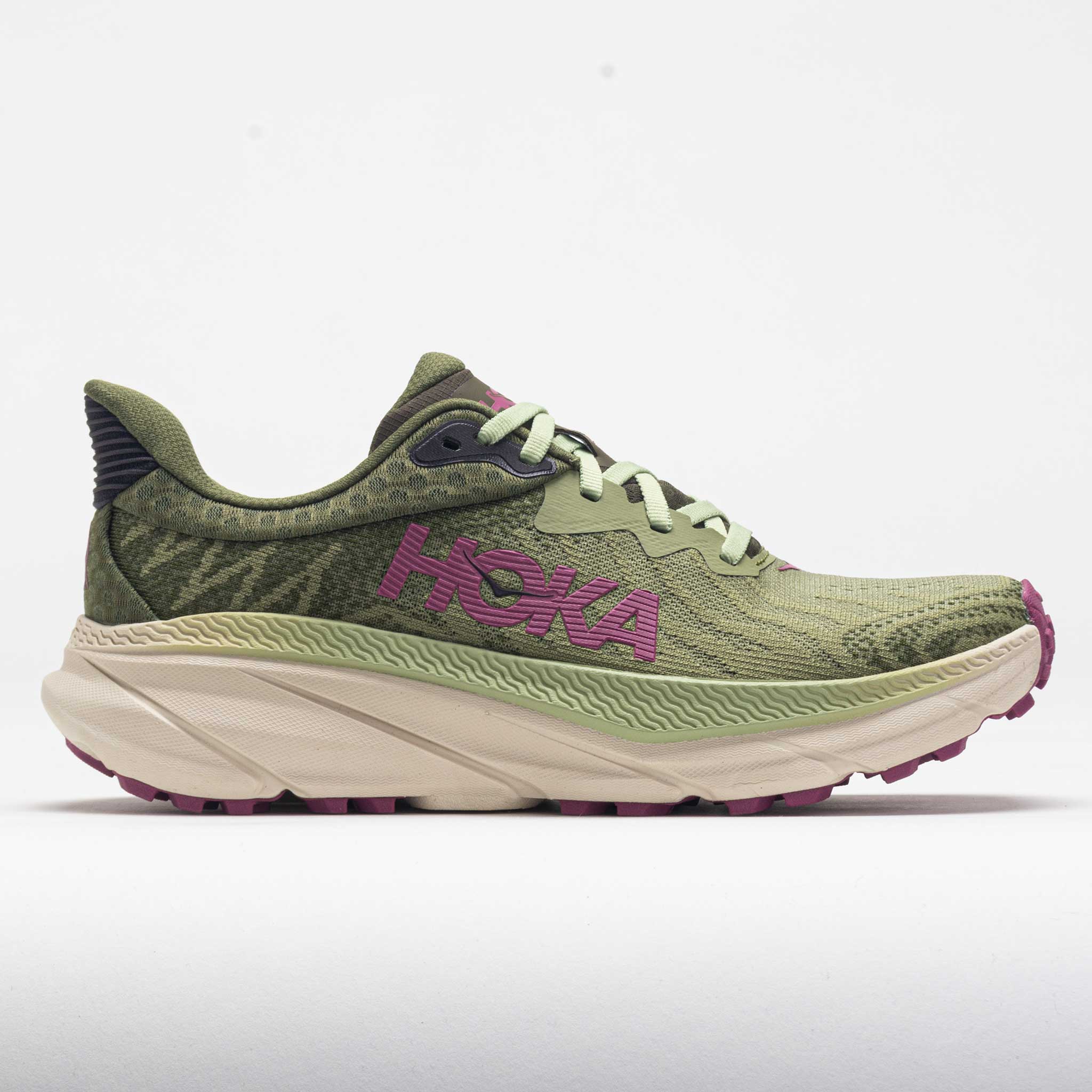 040982_3 HOKA Challenger ATR 7 Womens Forest Floor/Beet Root - Image 1