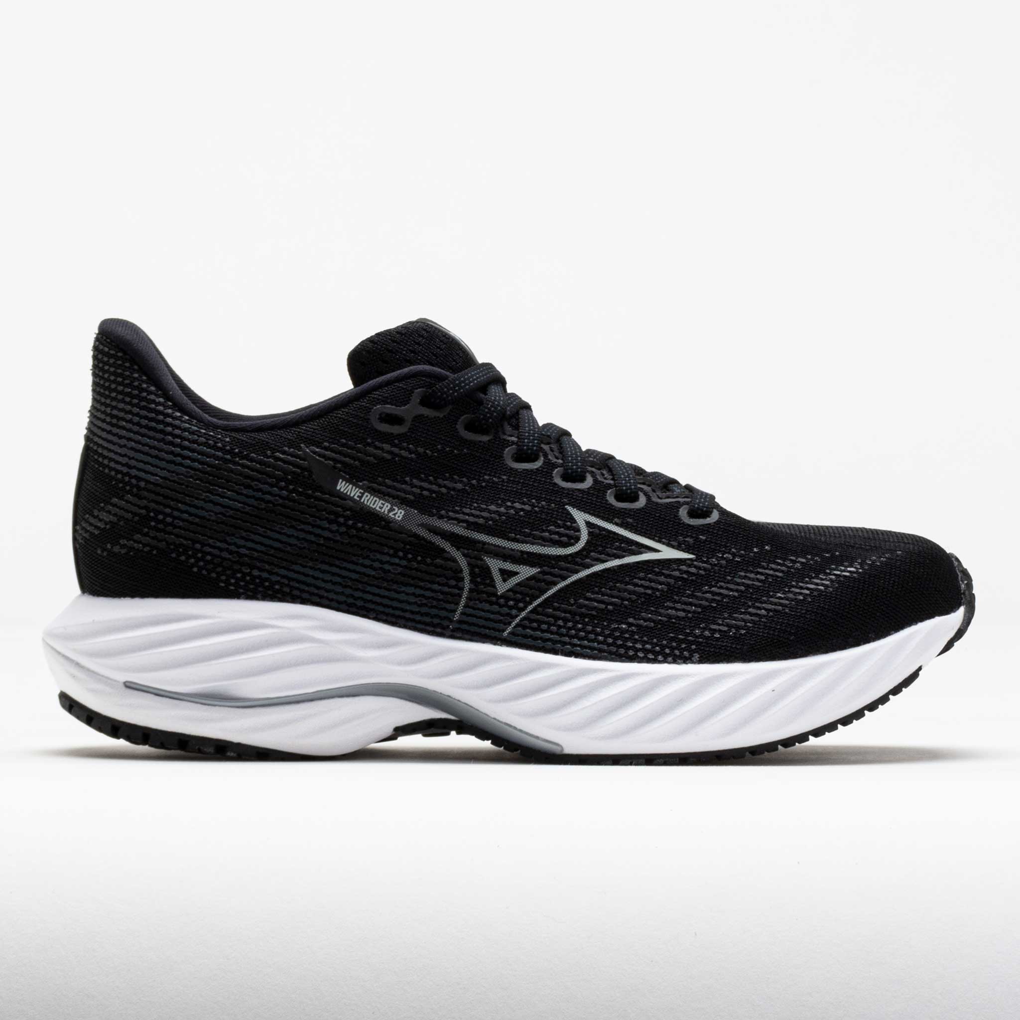 041661_3 Mizuno Wave Rider 28 Womens Black/Harbor Mist - Image 1