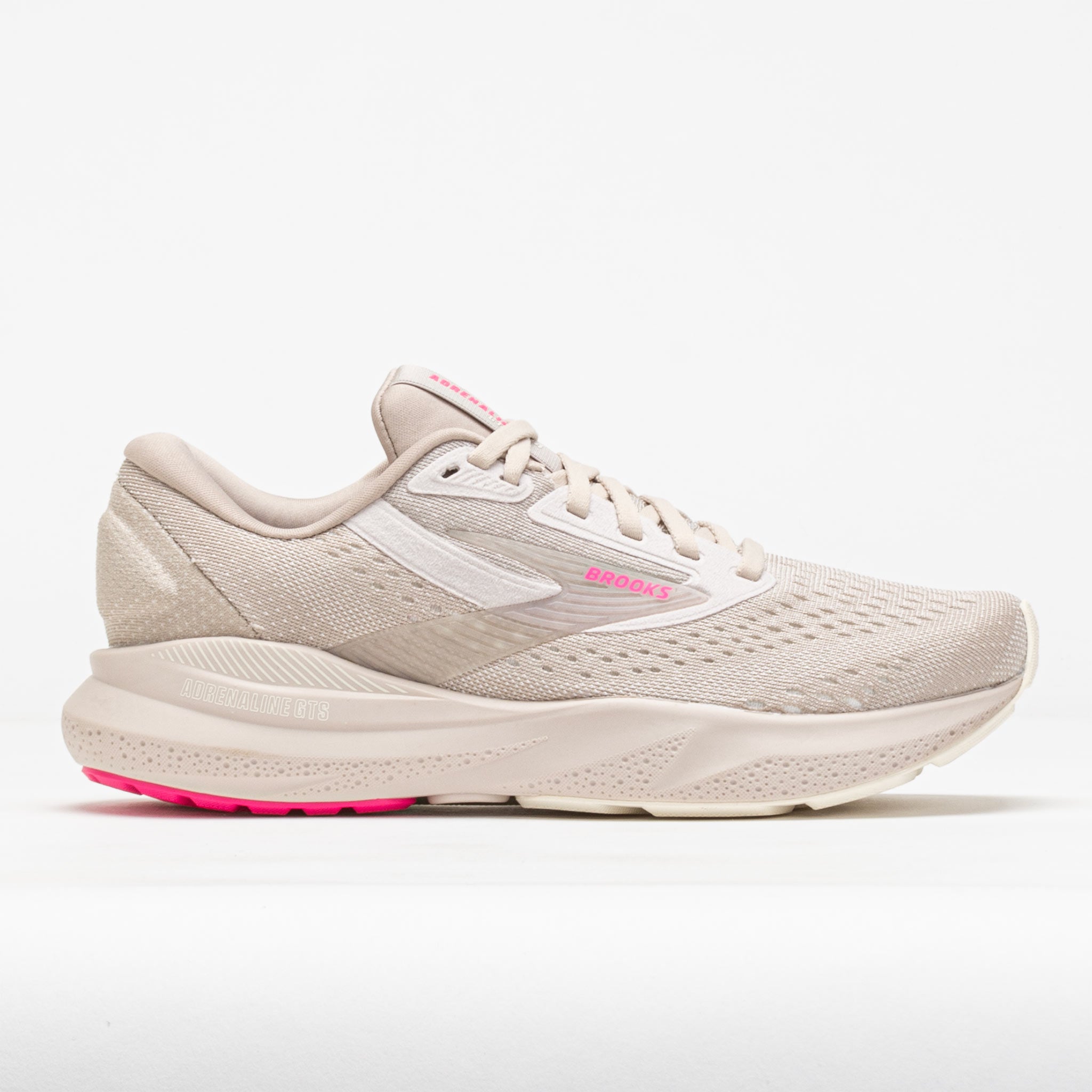 041842_3 Brooks Adrenaline GTS 24 Womens Chateau Grey/Coconut/Pink - Image 1