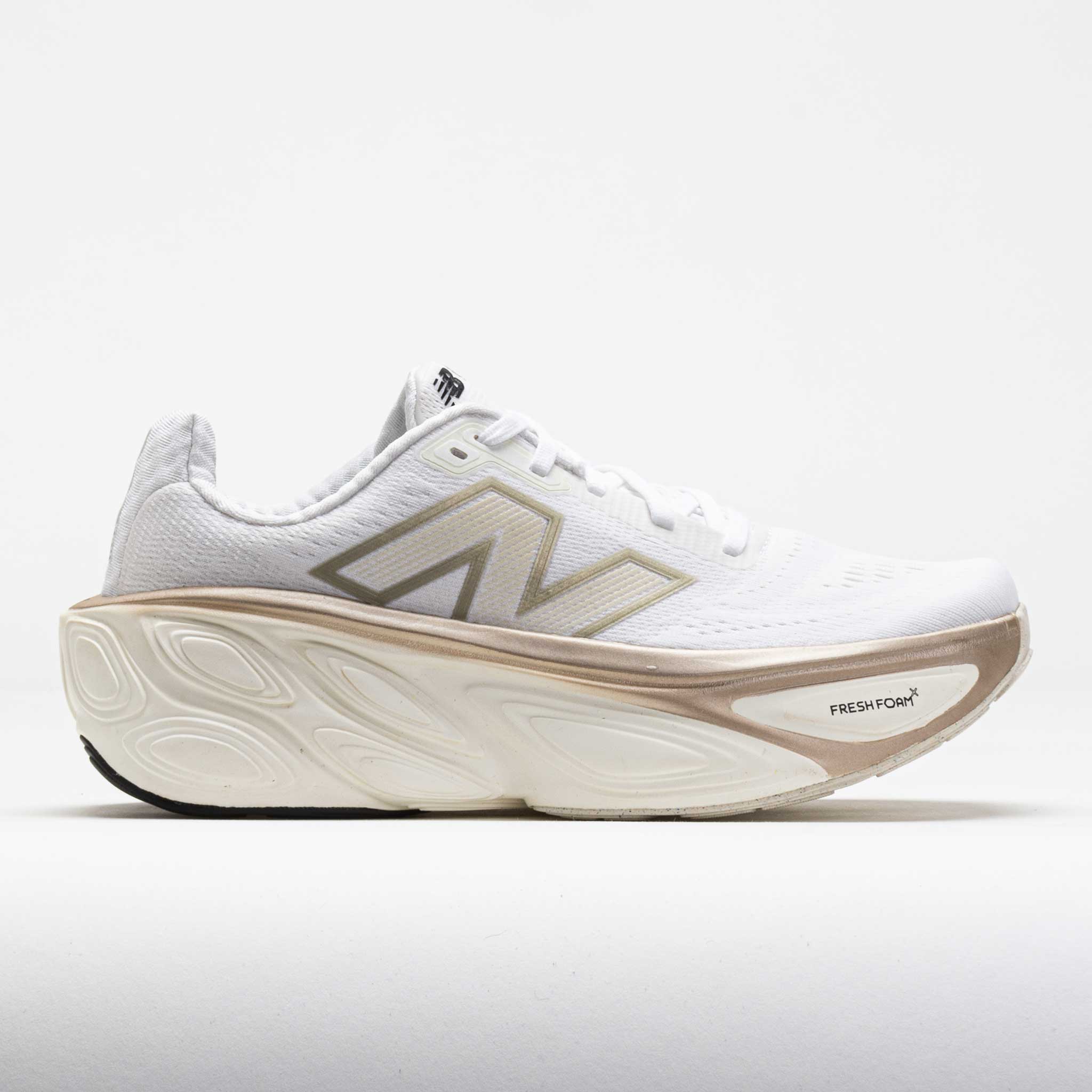 041889_3 New Balance Fresh Foam X More v5 Womens Wht/Sea Salt/Lt Gld Metallic - Image 1
