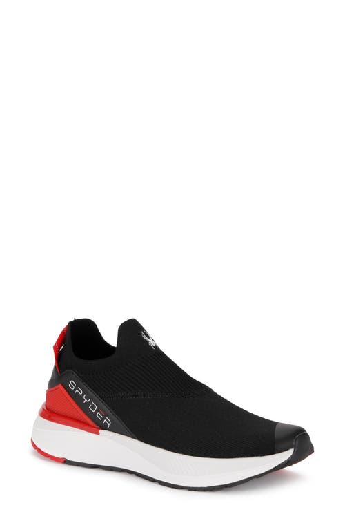 0d568d2c-5092-4342-b308-c680761ac747 Spyder Tanaga Sock Sneaker - Black/Fiery Red - Image 1
