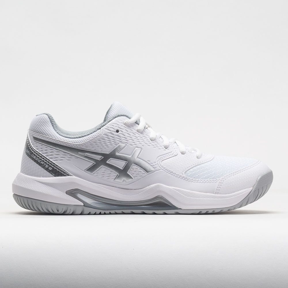 117418_3 ASICS GEL-Dedicate 8 Womens White/Pure Silver - Image 1