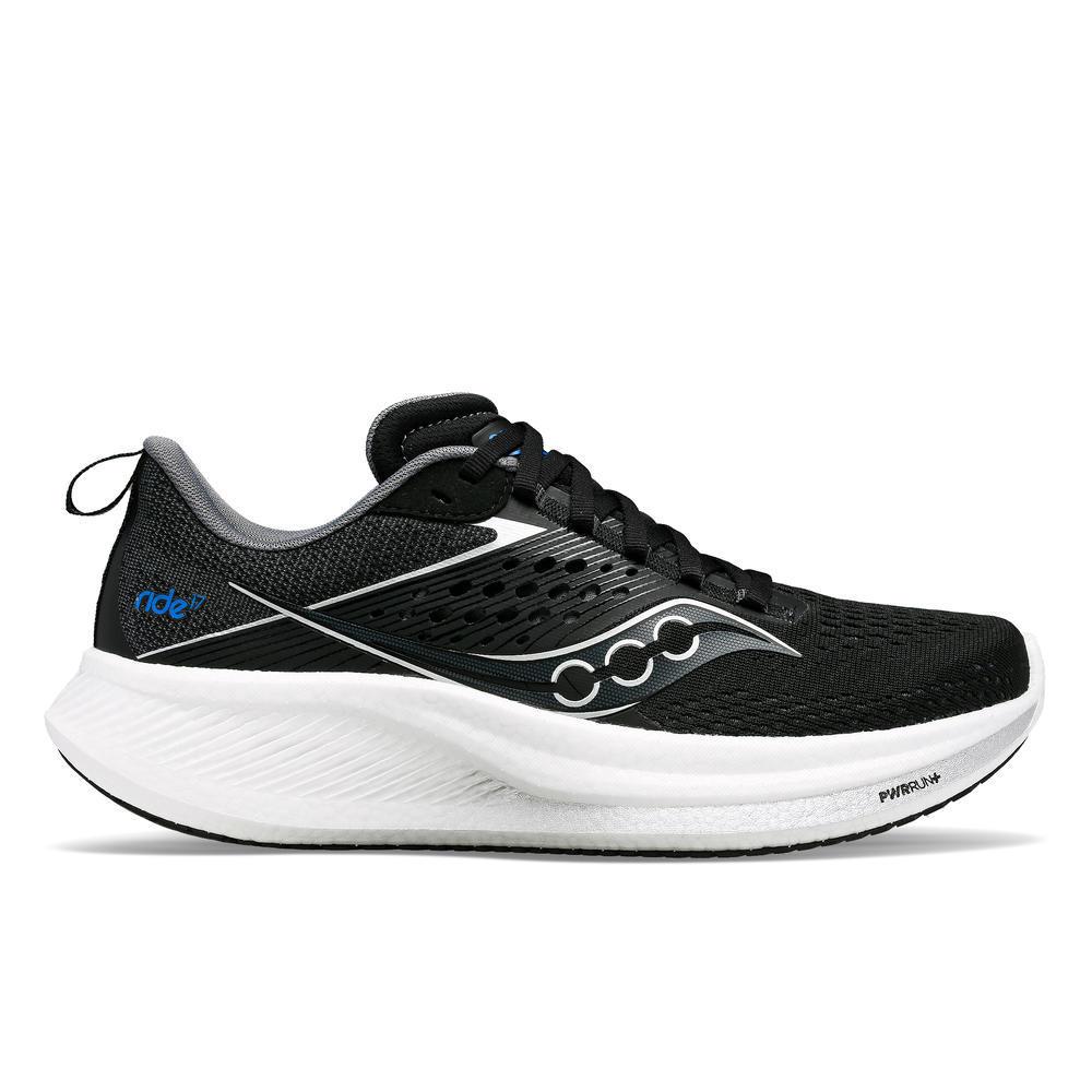 38368-BLACKWHITE-l Men's Saucony Ride 17 - Image 1