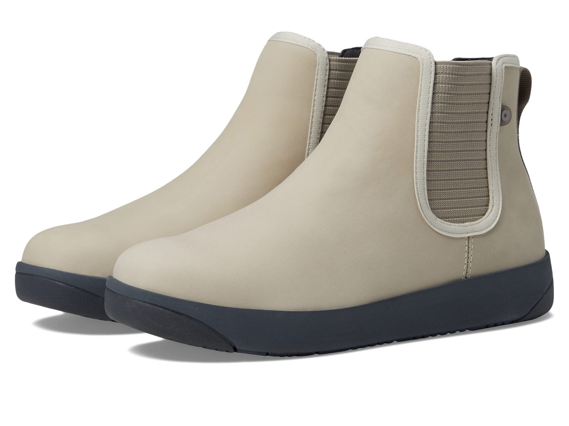 61drntFC3pL_f3939237-1b92-4f32-8e7a-7a30366fe962 BOGS Kicker Chelsea Leather Boots - Oatmeal - Image 1