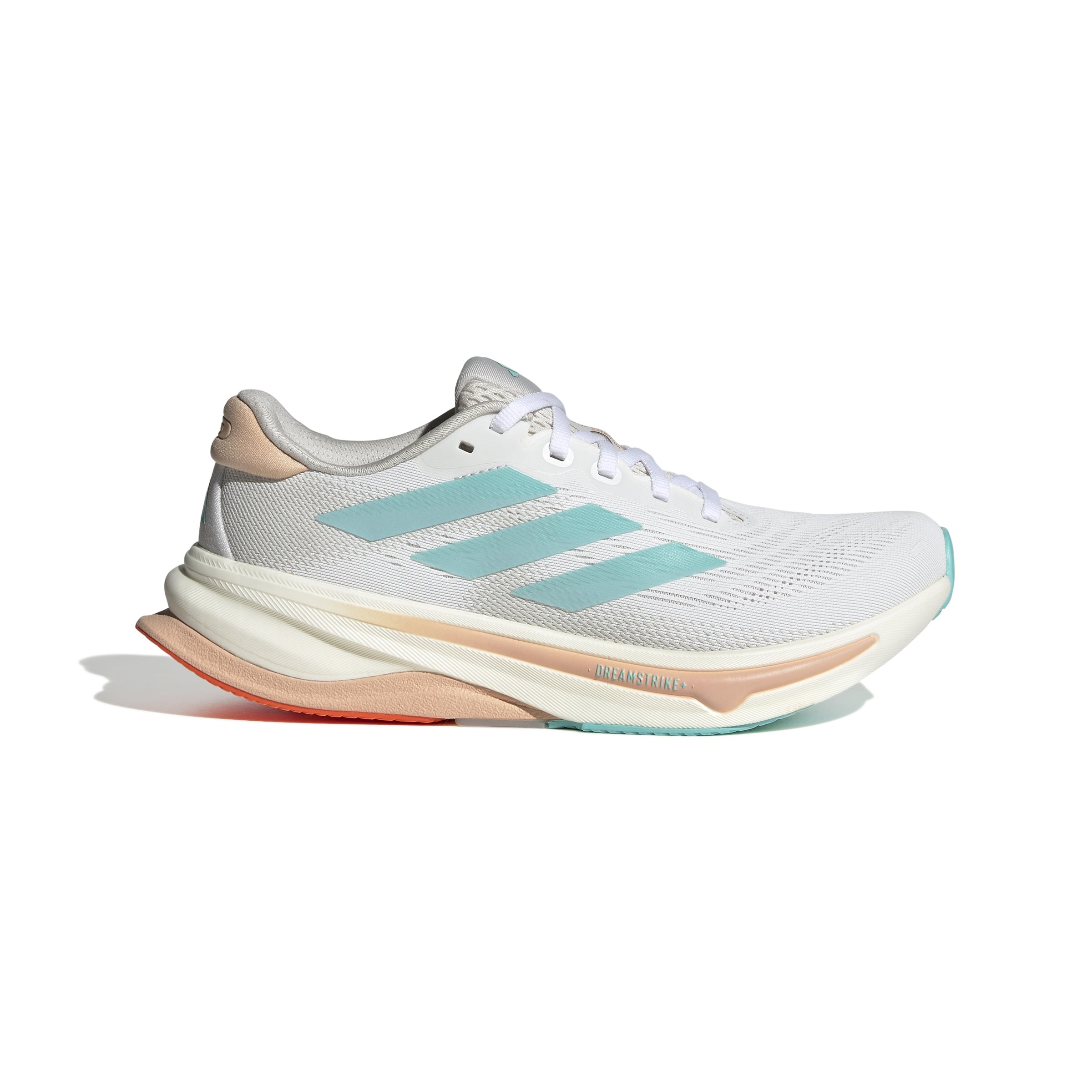 IH2510_1_FOOTWEAR_Photography_SideLateralCenterView_white Women's Supernova Solution 2 (FTWWHT/FLAAQU/POWCOR) - Image 1