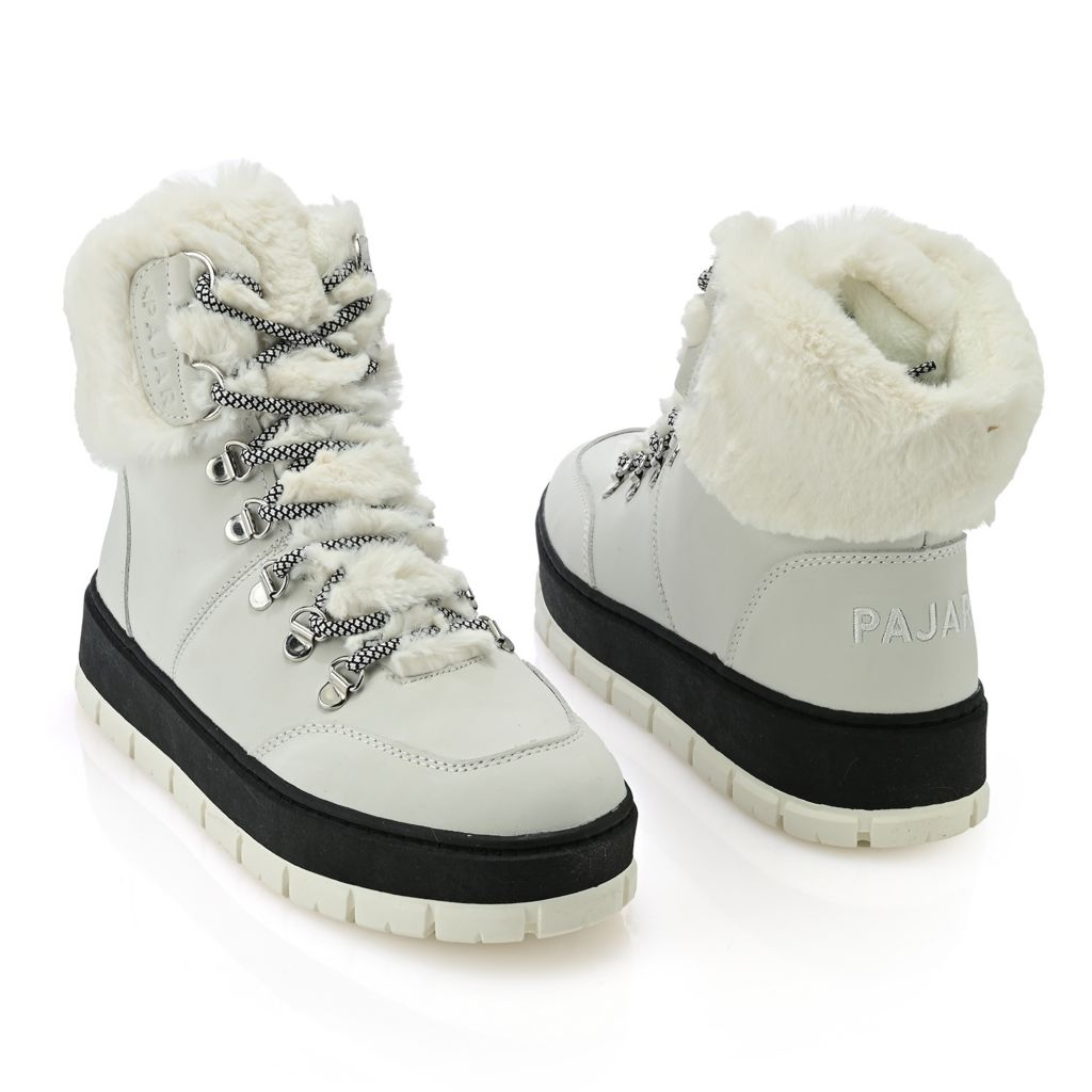 S474089-00004-00014 Pajar Canada Chalet Faux Fur Trimmed Leather Boots - Image 1