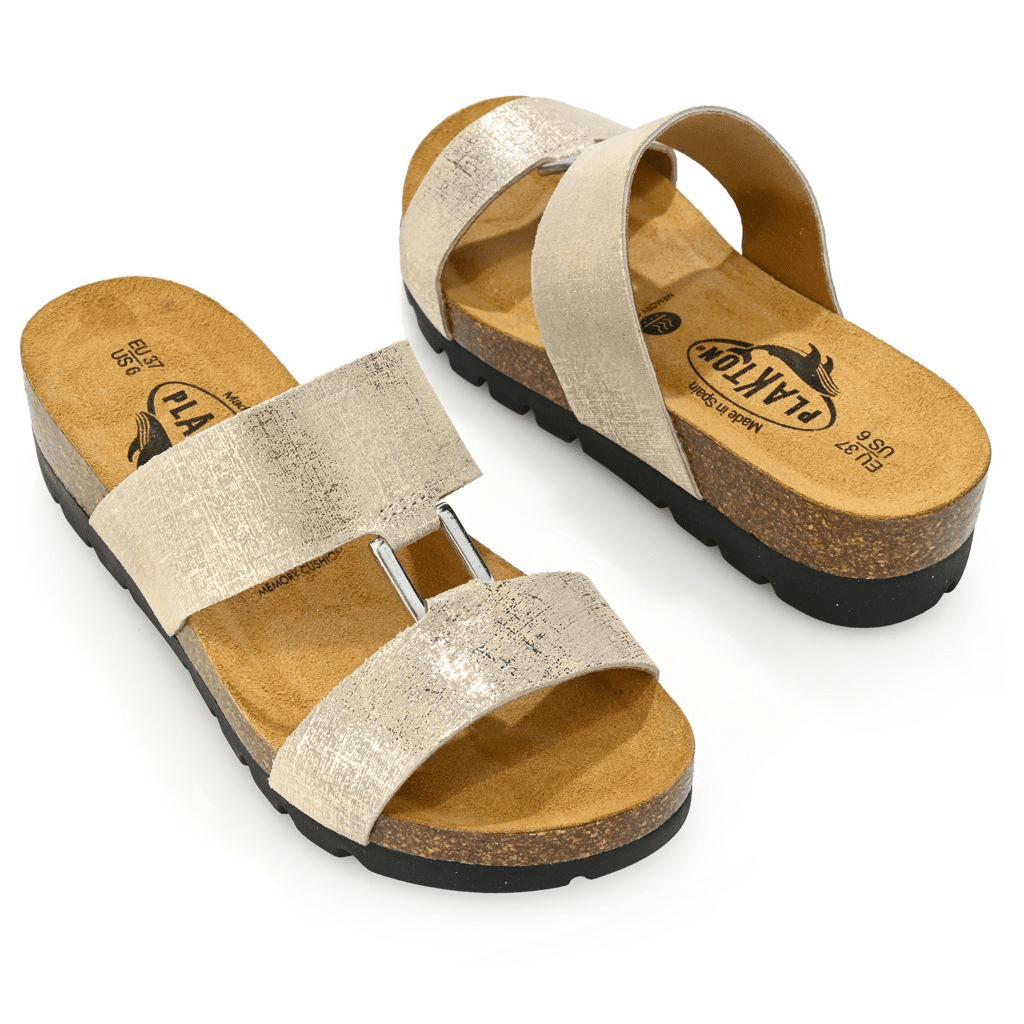 S475529-11720-13402 Plakton Clarissa Dual Strap Slip-on Sandals - Image 1