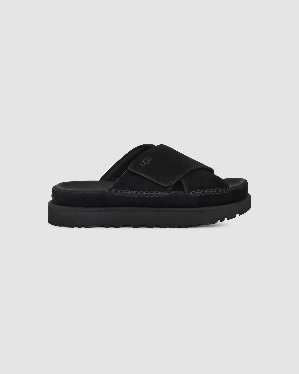bd48b4a7-3017-4e3f-b5fd-39673a252462-upscale_15k-1500x1500-70 Ugg - Women's Goldenstar Cross Slide - Image 1