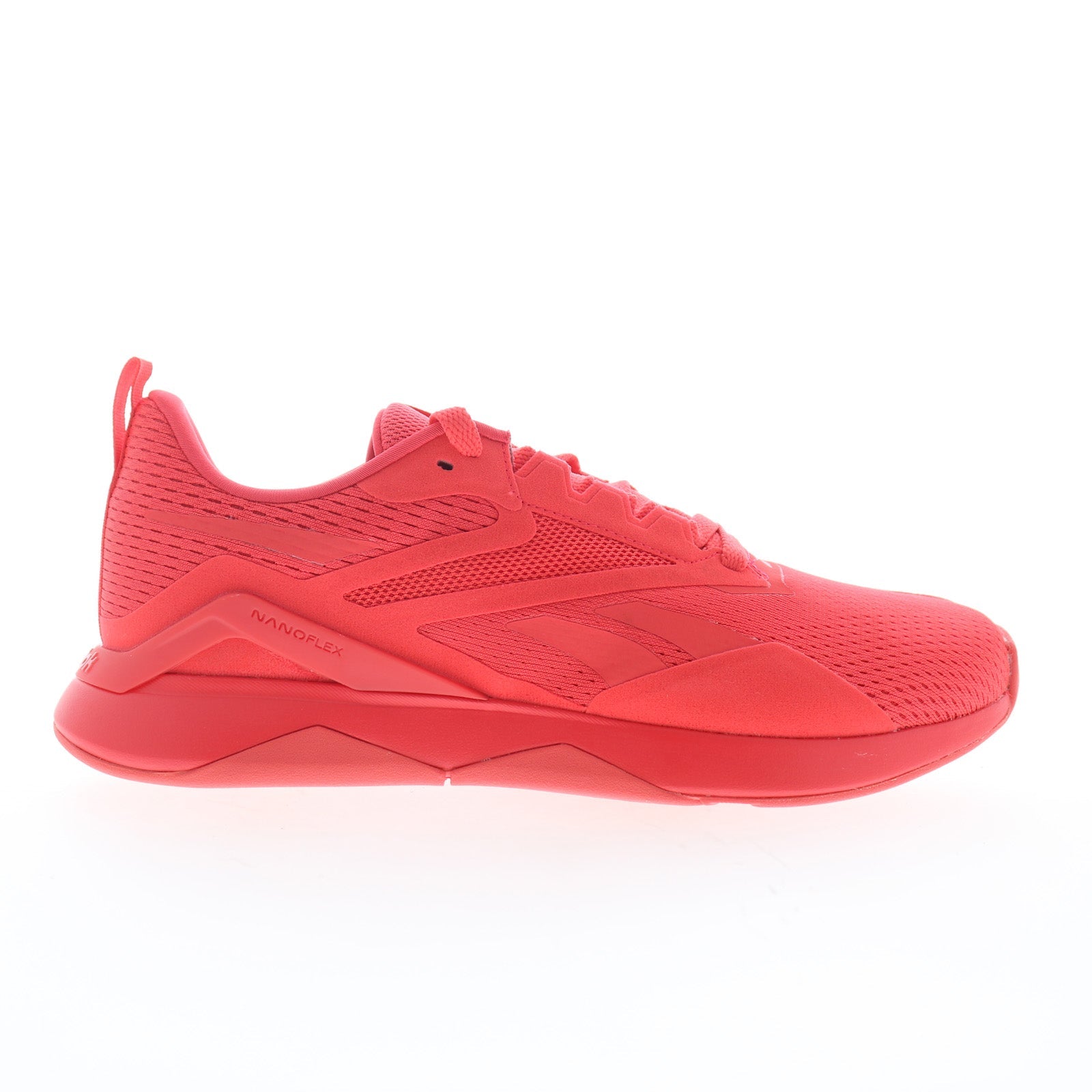 100033770_nanoflex_tr_2_cherry_cherry_neoc_01_e4b2221b-8dd8-4099-b2f1-8b9b59b4b1aa Reebok Nanoflex TR 2 Mens Red Mesh Lace Up Athletic Cross Training Shoes - Image 1