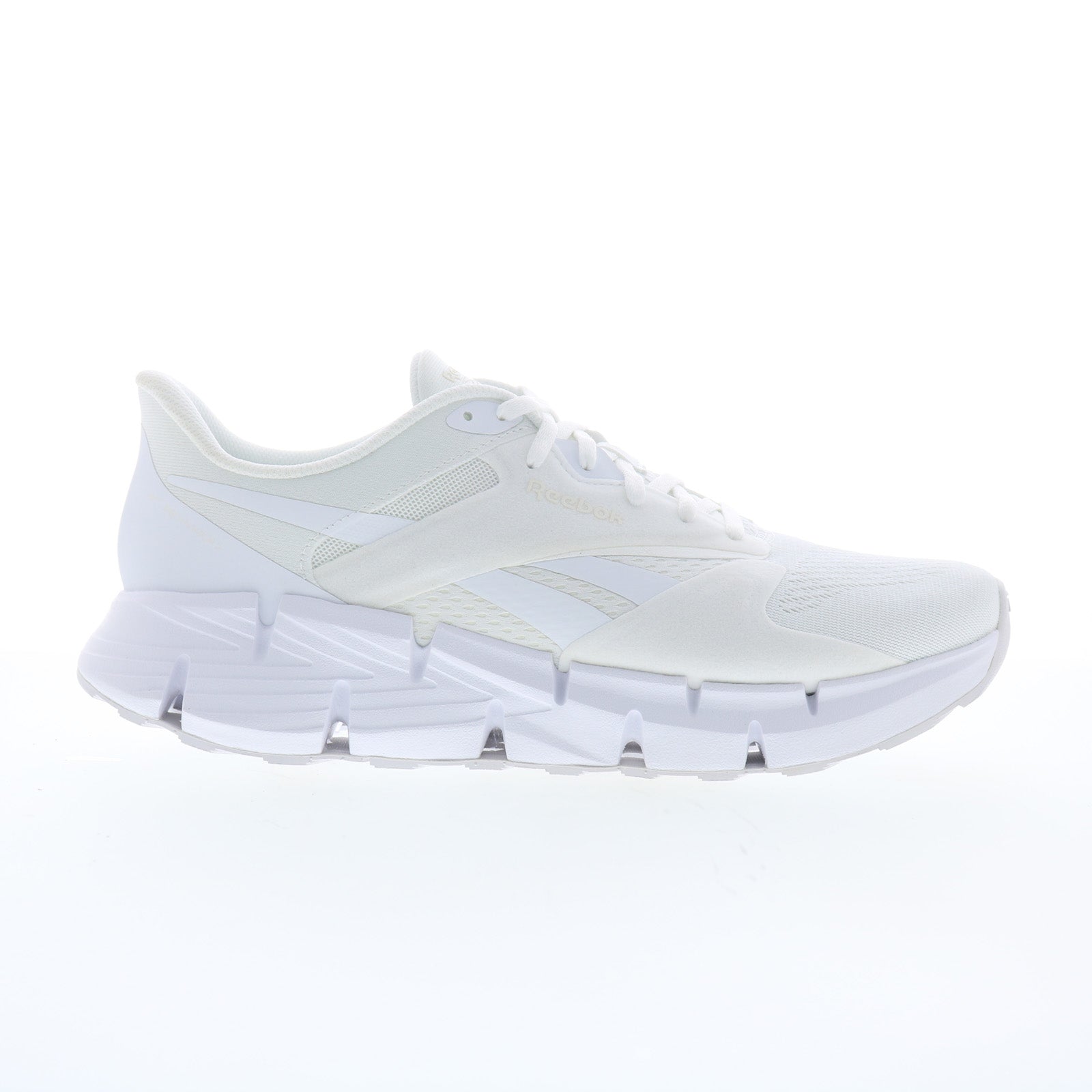 100074658_zig_dynamica_5_ftwwht_ftwwht_purg_01_356887ee-3380-4802-90a2-09ba29cc3ef5 Reebok Zig Dynamica 5 Mens White Mesh Lace Up Lifestyle Sneakers Shoes - Image 1
