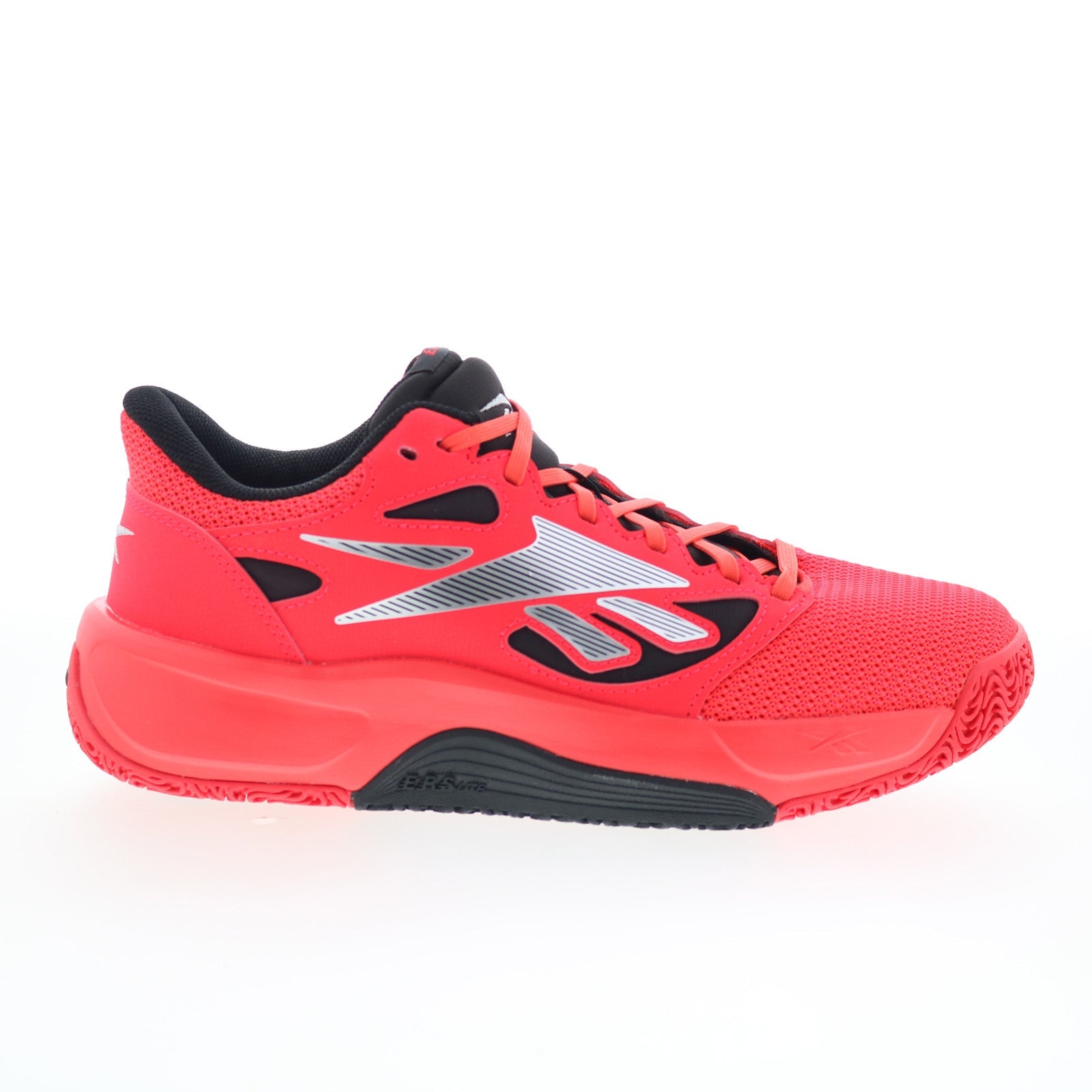 100246829_engine_lt_red_black_silver_01_011592de-6c40-4907-a0e8-2ccc0eb96132 Reebok Engine LT Mens Red Mesh Lace Up Lifestyle Sneakers Shoes - Image 1