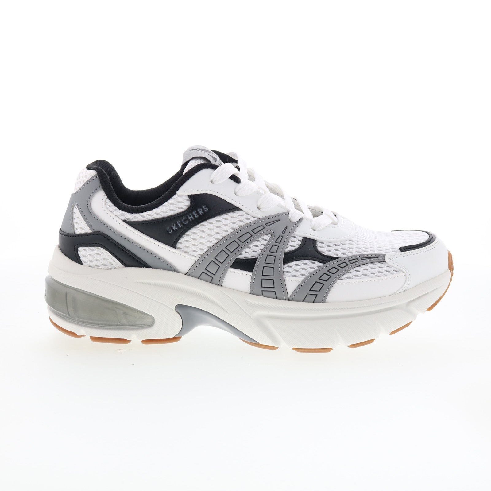 183215-wbk_skechers_shadow_stellar_og_white_black_01_2a19a374-c812-4537-9742-b1ef83a9f402 Skechers Shadow - Stellar OG Mens White Lifestyle Sneakers Shoes - Image 1