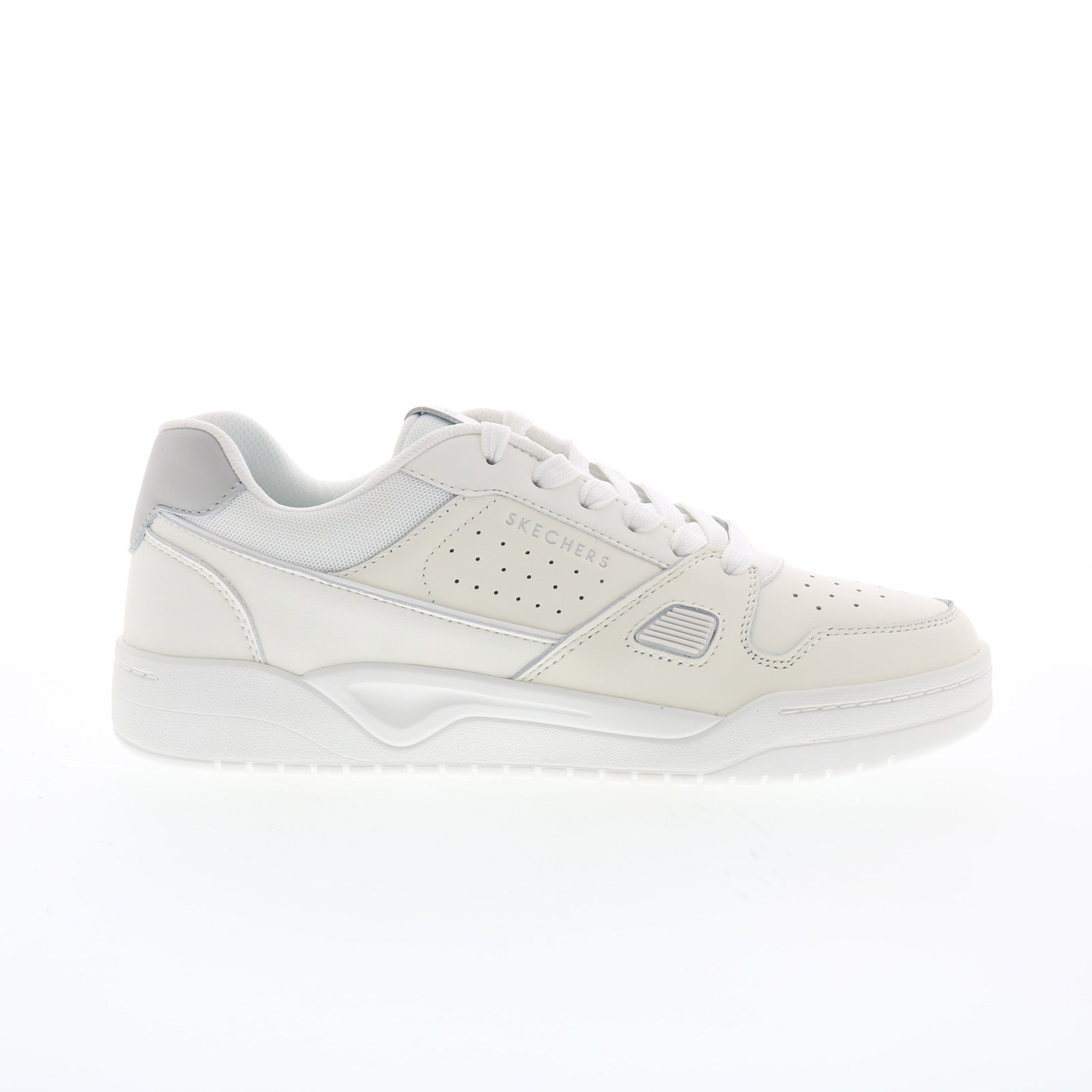 183921-wht_koopa_harry_kane_court_white_01_6f131d43-bbc8-4798-a5eb-c78cc8b2a81b Skechers Off Pitch Koopa Harry Kane Court Mens White Sneakers Shoes - Image 1