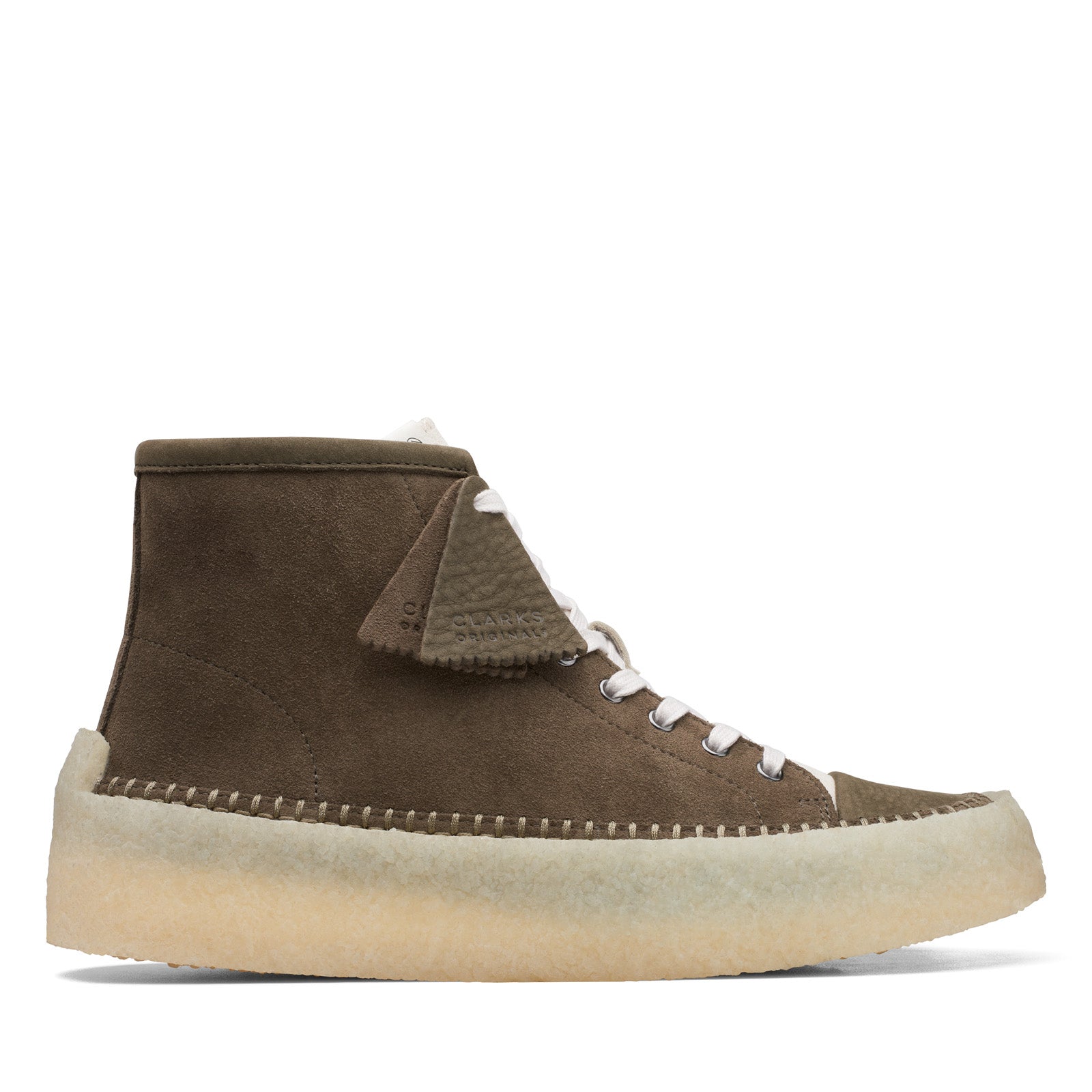 26167696-IMG7_01_772d580a-7a33-4058-94f9-569685587c26 Clarks Caravan Mid 26167696 Mens Brown Suede Lifestyle Sneakers Shoes - Image 1