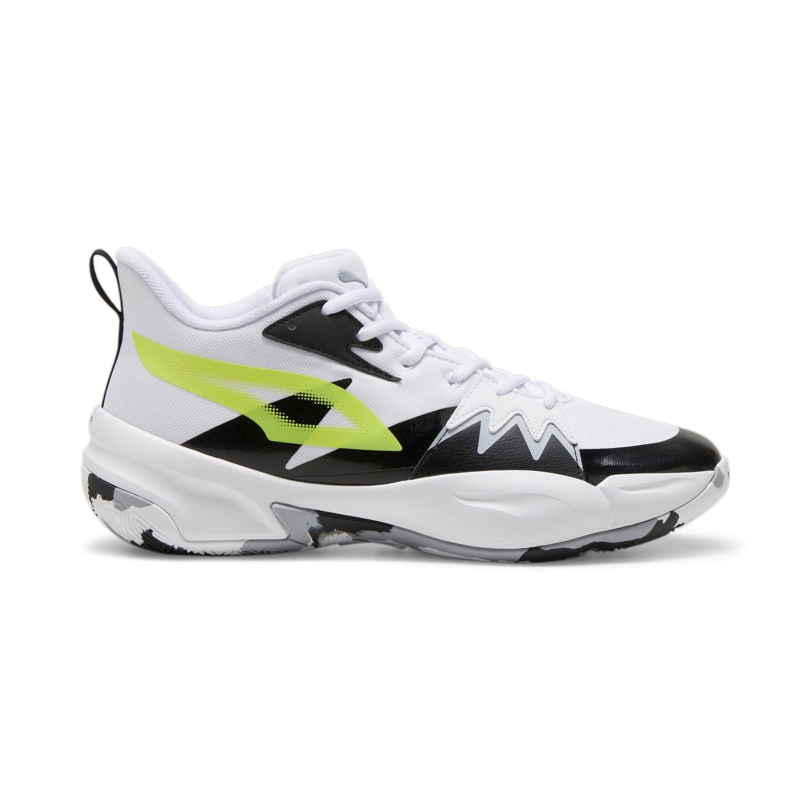 30969101-IMG6_01_045a00d6-ea84-4abc-a42a-ff6caed638ca Puma Genetics 30969101 Mens White Canvas Lace Up Athletic Basketball Shoes - Image 1