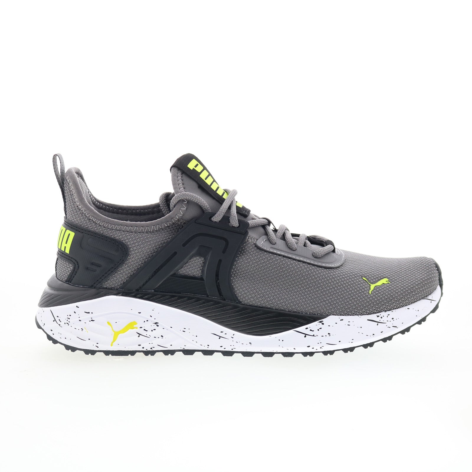 39512801_pacer_23_speed_splat_dark_gray_black_lime_smash_01_165d224f-deac-4329-8de9-a46eae2024b2 Puma Pacer 23 Speed Splat 39512801 Mens Gray Mesh Lifestyle Sneakers Shoes - Image 1