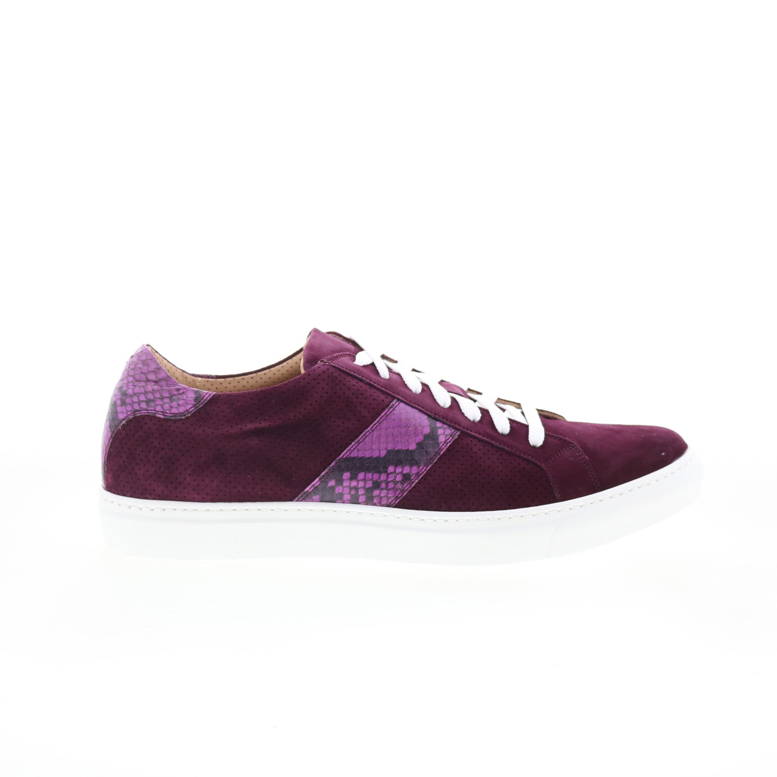 66-100-bdx_olympias_python_sneaker_bordeaux_01_fec105ef-f3ee-4c67-9c21-80a6edcd828a Zelli Italia Olympias Goat Suede Mens Burgundy Lifestyle Sneakers Shoes - Image 1