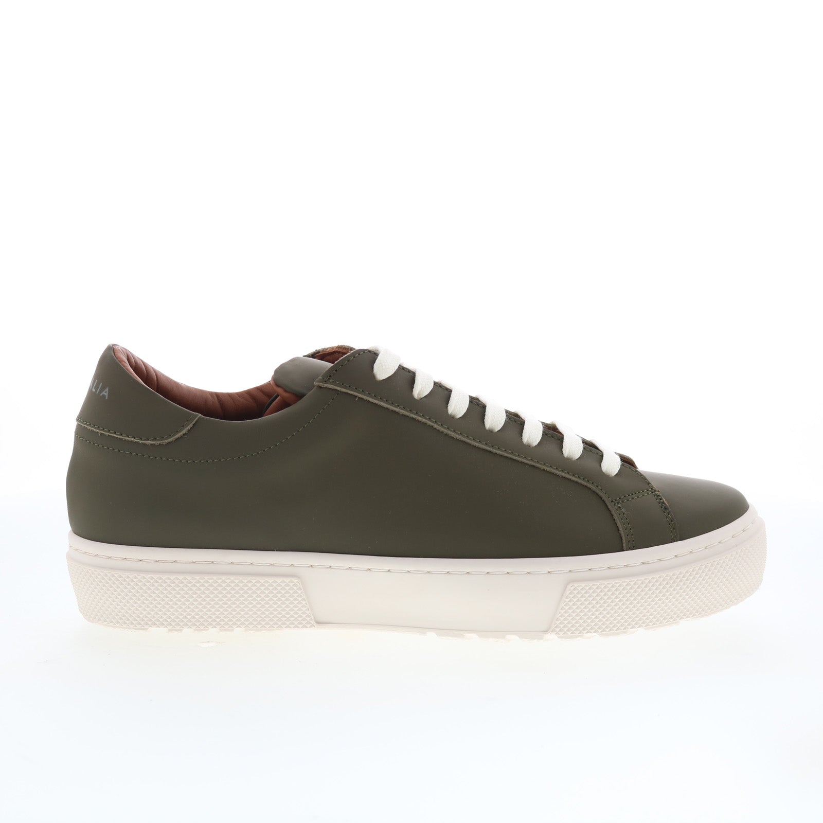 m1031-olv_vic_rubberized_leather_olive_01_856dcd56-f939-43c3-8946-e2ea63d338ff Aquatalia Vic Waterproof M103183 Mens Green Nubuck Lifestyle Sneakers Shoes - Image 1