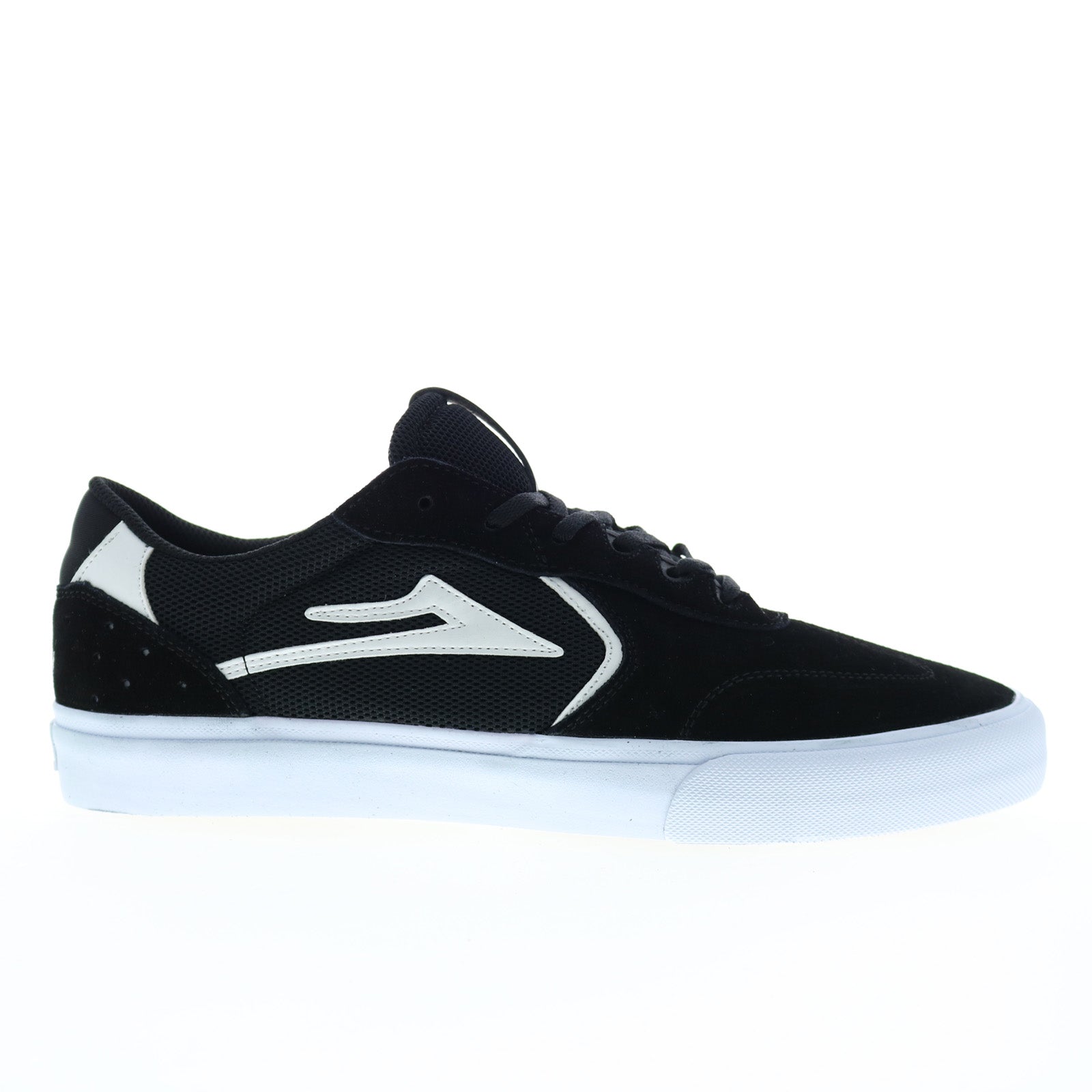 ms2240082a00_atlantic_vulc_black_white_suede_01_79e502c3-cd98-4dae-86f1-69baf1b63561 Lakai Atlantic Vulc MS2240082A00 Mens Black Skate Inspired Sneakers Shoes - Image 1