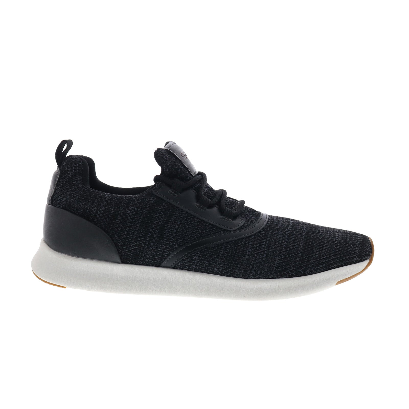 pboost_black-img4_reshoot_01 Steve Madden P-Boost Mens Black Canvas Lace Up Lifestyle Sneakers Shoes - Image 1