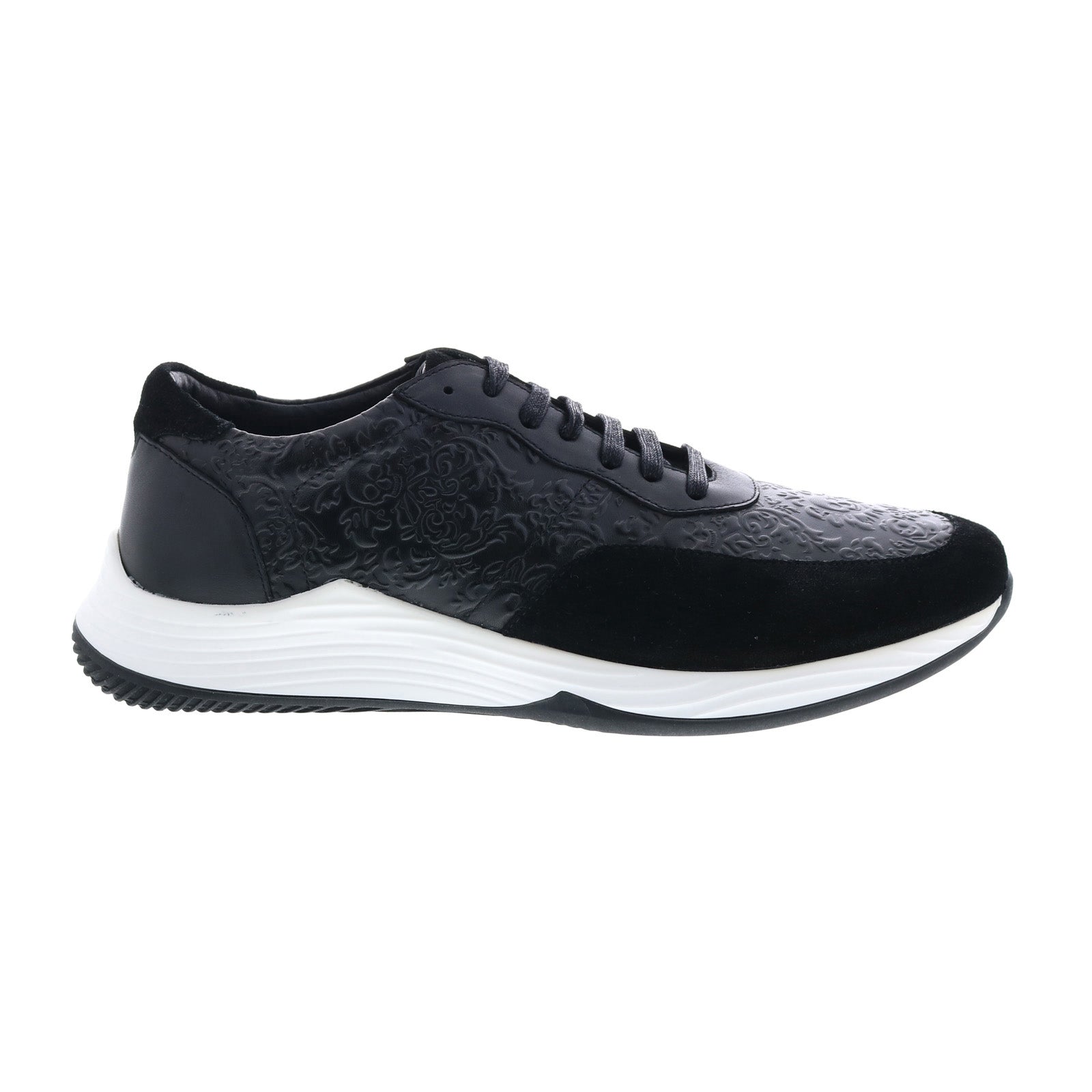 rg5568l_gaia_black_reshoot_01 Robert Graham Gaia RG5568L Mens Black Leather Lifestyle Sneakers Shoes - Image 1