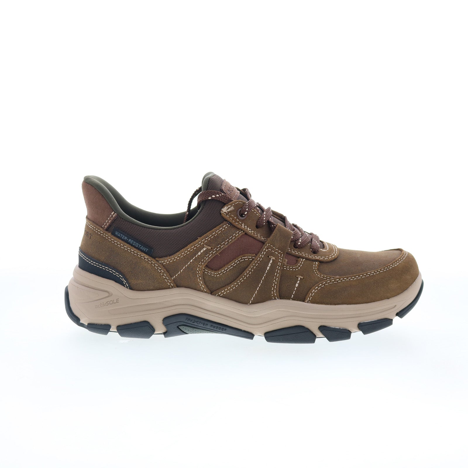 rmrhett_medium_brown_01_9eac1993-82c0-4939-896c-27ac16d1d31c Rockport Rhett RMRHETT Mens Brown Suede Lace Up Lifestyle Sneakers Shoes - Image 1