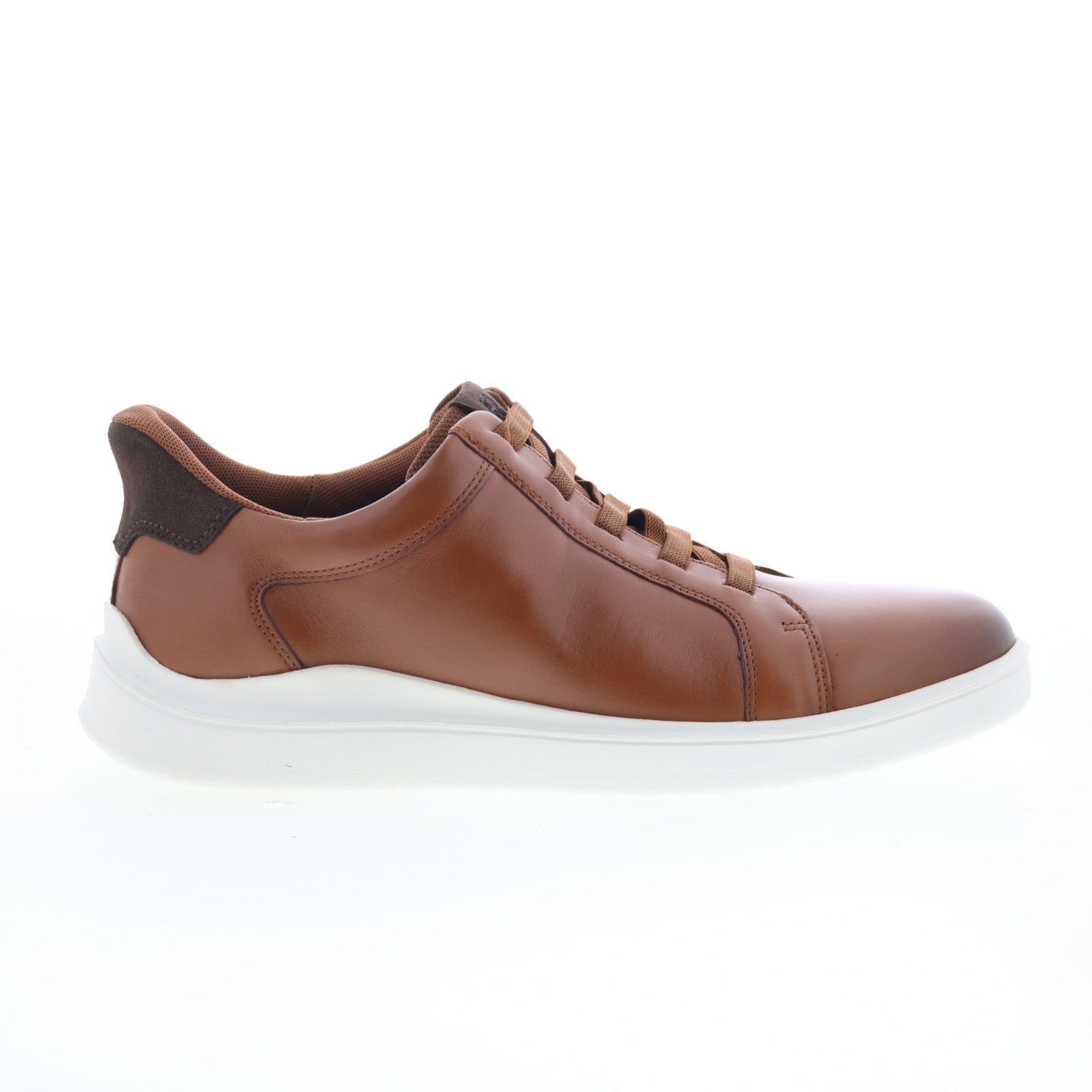 rmtynnar_dark_natural_01_95e30bb3-5860-4096-b382-2ea5dca9a1b1 Rockport Tynnar Step Activated Casual Mens Brown Wide Sneakers Shoes - Image 1
