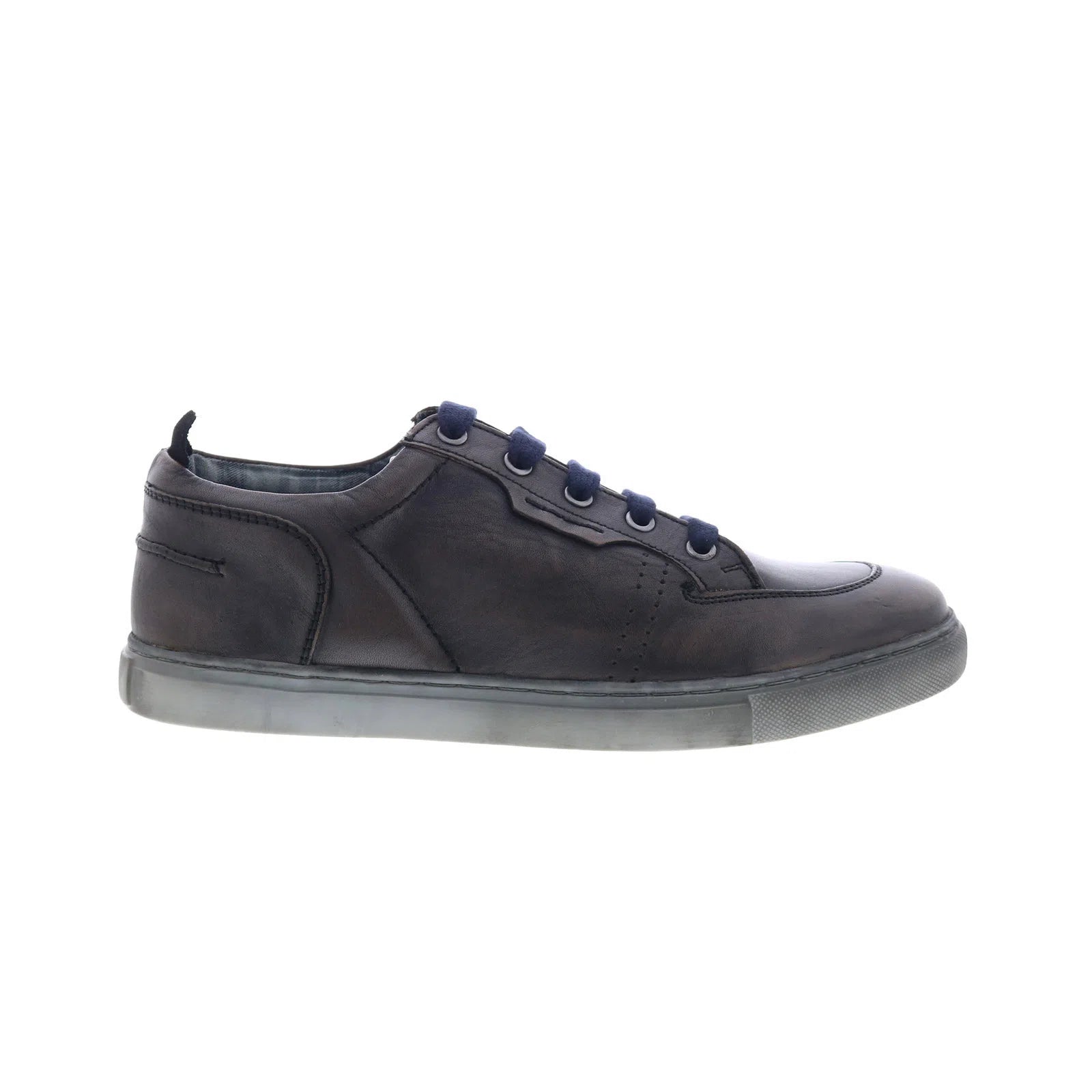 t93501_grey-img4_reshoot_01 Testosterone Krypto Nite T93501 Mens Gray Leather Lifestyle Sneakers Shoes - Image 1