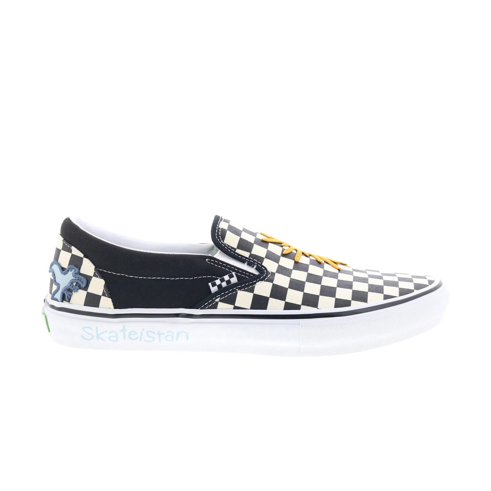 vn0a5fca89c_skate_slip-on_checkerboard-img4_reshoot_01 Vans Skate Slip-On VN0A5FCA89C Mens Black Skate Inspired Sneakers Shoes - Image 1